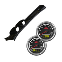 Pillar Pod w/ 2in1 Boost EGT Oil Press Water Gauges for Landcruiser 100 1998-07