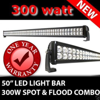 LED Light Bar 50in 300W 12V Flood / Spot Combination 4WD Boat UTE 4X4 Truck