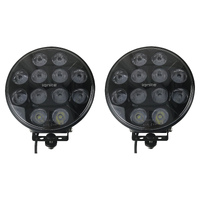 LED CREE 120W Driving Lights Pair 4wd 9in Black 5400LM 9-36v 220mm Ignite 6500k