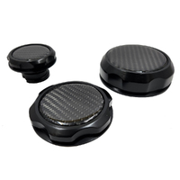 Autotecnica Shadow Series Billet Caps with Carbon Inserts LS1 Set