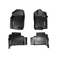 Mudtamer Floor Mats Full Set Suits Nissan Navara NP300 Automatic 2017+