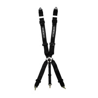 FIA CAMS AASA approved SAAS racing harness Black 5 point 3" strap valid 2027