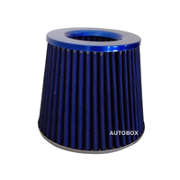 3" CAR AIR FILTER HIGH PERFORMANCE 77MM INLET UTE 3 INCH VARIOUS COLOURS PO