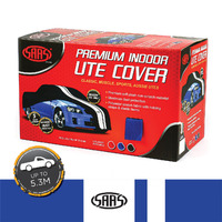 SAAS Indoor Classic UTE Car Cover Blue with White Stripe Large 5.3M