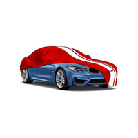 SAAS Medium Indoor Show Car Cover 4.5m Red Soft Suits BMW M3 E36 E46 Coupe