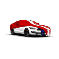 Red Premium SAAS Show Car Cover Ford Mustang 1964-2020 GT V8 Ecoboost 5.0m