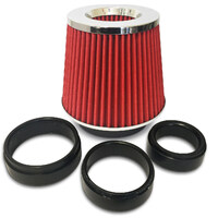 SAAS Performance Red Multi Fit Pod Air Filter 60/76/89/100mm Inlets Wet Dry