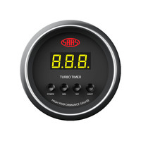 SAAS DIGITAL TURBO TIMER 52MM GAUGE Black FACE 4 COLOUR - Performance EVO 4WD 