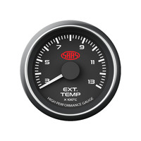 SAAS Black Dial Face 300-1300 Degrees Exhaust Temperature Gauge 52mm EGT