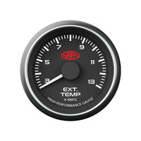 SAAS Exhaust Temperature Gauge 52mm 300-1300 Degrees Temp Probe Pyro Black EGT