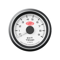SAAS 0-900 Degrees Exhaust Temperature Gauge 52mm EGT Pyro White Dial Face 4WD