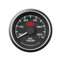 SAAS OIL TEMPERATURE GAUGE  50C-150C Black 52mm Dial Face 4 Colour