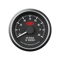 SAAS Performance TACHOMETER 8000 RPM Analog Black Face Gauge 52mm 4 Colour TACHO