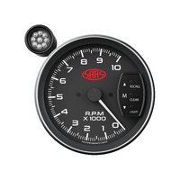 SAAS 127mm 5 Inch Monster 0-10k RPM Tachometer Gauge LED Shift Light Black Gauge