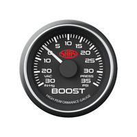 SAAS Performance Turbo Boost 52mm 30 Hg - 35 PSI Gauge Black Suits Nissan GTR S15