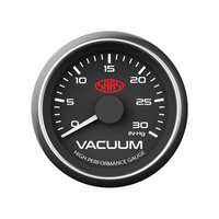 SAAS 30 In-Hg Vacuum Gauge Black Dial Face 52mm Muscle Series