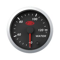 SAAS Street Series 40-120C WATER TEMPERATURE TEMP GAUGE Black Dial Face 7 Colour