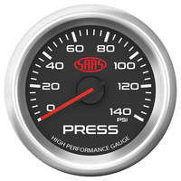 SAAS Oil Press Gauge 0-140 PSI 52mm Black Muscle Series 3