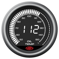SAAS LCD Digital Oil Temp Gauge 50°-150°C 52mm 10 Colours