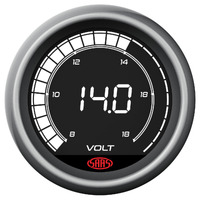 SAAS Digital Muscle Series Volts Gauge 52mm 10 Colour Display Dimmable