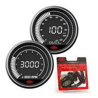 SAAS GPS Unit Tachometer Speedometer 0-220kph 80mm In Dash Muscle Digital Series