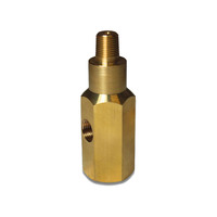 SAAS Oil Pressure Gauge Adapter 1/8 BSPT Brass T Piece Sensor Sender NPT Switch