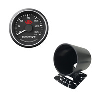 SAAS Universal Plastic Single Gauge Holder Pod w/ 0-30 Black Diesel Boost 52mm