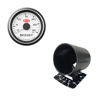 SAAS Universal Plastic Single Gauge Holder Pod w/ 0-30 White Diesel Boost 52mm