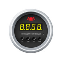 SAAS Radiator Cooling Fan Controller 1 or 2 Fans Series II Black Silver Rim S2