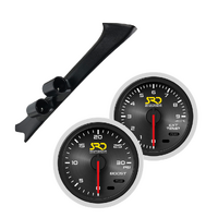SAAS Dual Pillar Pod w/ Boost & Exhaust SRD Gauges for Hilux 97-05