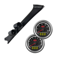Pillar Pod w/ 2in1 Gauges Boost Volt Ext Temp Volt for Toyota Hilux 1997-2005