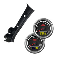 Pillar Pod fit Hilux 2015-Current w/ 2in1 EXT TEMP VOLT BOOST OIL TRAX GAUGES