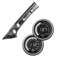 Pillar Pod GUN N80 w/ Digital 0-30 Diesel Boost 0-900 Oil Temp Gauge for Hilux 2015 on