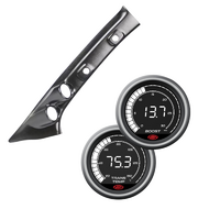 Pillar Pod GUN N80 w/ Digital 0-30 Diesel Boost 0-900 Trans Temp Gauge for Hilux 2015 on