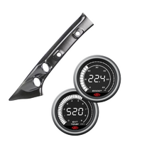 Pillar Pod GUN N80 w/ Digital 0-60 Diesel Boost 0-900 Ex Temp  Gauge for Hilux 2015 on