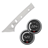 Light Grey Pillar Pod w/ Digital 0-60 Diesel Boost 0-900 Ex Temp  Gauge for Hilux 2015 on