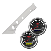 Pillar Pod Suits Hilux 2015 - Current w/ 2in1 Boost Ext Temp & Oil Water Gauge