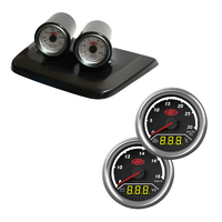 SAAS Twin Gauge Dash Pods for Hilux 2015-Current w/ 2in1 Diesel Boost Ext Temp Dual Volts Gauge