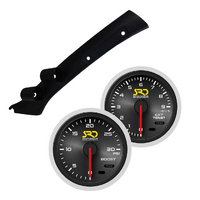 SAAS Dual Pillar Pod w/ Boost & Exhaust SRD Gauges for LC 1998-2007