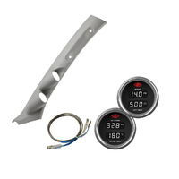 Gauge Pillar Pod Light Grey Single Piece  for LANDCRUISER 100 1998-07 w/ Boost Exhaust Oil Water