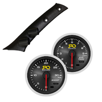 SAAS Dual Pillar Pod w/ Boost & Exhaust SRD Gauges for Prado 02-09
