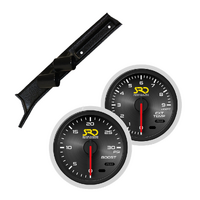 SAAS Dual Pillar Pod w/ Boost & Exhaust SRD Gauges for Landcruiser 09-On