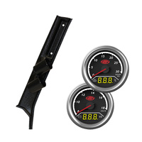 Pillar Pod w/ 2in1 Boost Ext Temp & Dual Volts Gauge for Landcruiser 70 76 78 79