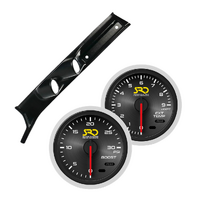 SAAS One Piece Pillar Pod w/ Boost & Exhaust SRD Gauges for LC 09-On