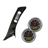 Pillar Pod 2in1 Trax Gauges for Toyota Landcruiser 200 Boost Ext Temp Dual Volt