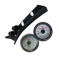 Pillar Pod for Landcruiser 200 w/ White Face 0-30 Diesel Boost 0-900 Ext Temp