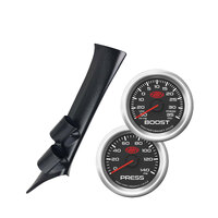 SAAS Dual Pillar Pod w/ Oil Pressure & Boost Muscle Digital Series for GT86 BRZ 2012-20