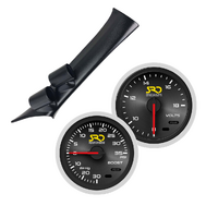 SAAS Dual Pillar Pod w/ Boost & Volts SRD Gauges for GT86 BRZ 2012-2020