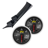 SAAS Dual Pillar Pod w/ Boost & Exhaust SRD Gauges for GT86 BRZ 2012-20