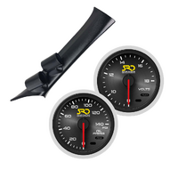 SAAS Dual Pillar Pod w/Oil Pres & Volts SRD Gauges for GT86 BRZ 2012-2020